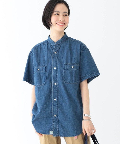 orslow デニム スタンドカラーシャツ サイズ3 orslow デニム 楽しみ スタンドカラーシャツ サイズ3