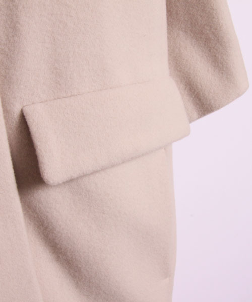 AMERICAN RAG CIE（アメリカンラグシー）の「モッサベロアフェミニンテーラードコート/AMR-dms-L132-CO071（その他アウター・レディース・ブラック/ピンクベージュ・FREE）」の15枚目の写真