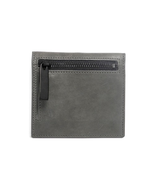 PATRICK STEPHAN(パトリックステファン)の「Leather wallet 'compact' コンパクトウォレット(財布)」|チャコールグレー