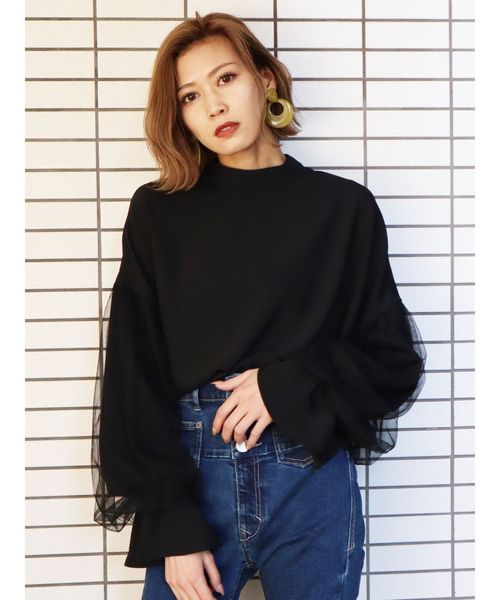 EMODA（エモダ）の「バルーンスリーブトップス（シャツ/ブラウス・レディース・ホワイト/ブラック/その他・FREE）」の15枚目の写真