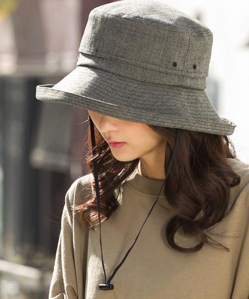 QUEENHEAD（クイーンヘッド）の「フレンチハット19（ハット・レディース・チャコールグレー/ライトブルー/ブラック/ネイビー/カーキ/ピンク/オレンジ/ライトブラウン/マスタード/ブラック系その他/グレー系その他/ナチュラル/ベージュ系その他・X-LARGE/XX-LARGE/FREE）」の2枚目の写真