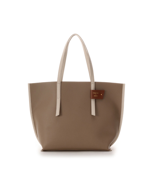 COLORS & chouette（カラーズアンドシュエット）の「配色トートバッグ（トートバッグ・レディース・ライトブルー/ブラック/グレー/ピンク/レッド/ベージュ/キャメル/カーキ/ネイビー・FREE）」の4枚目の写真