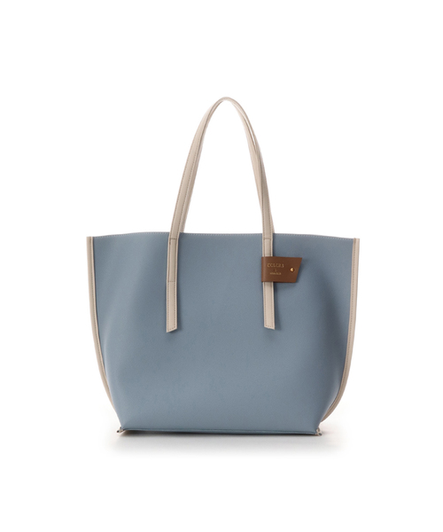 COLORS & chouette（カラーズアンドシュエット）の「配色トートバッグ（トートバッグ・レディース・ライトブルー/ブラック/グレー/ピンク/レッド/ベージュ/キャメル/カーキ/ネイビー・FREE）」の6枚目の写真