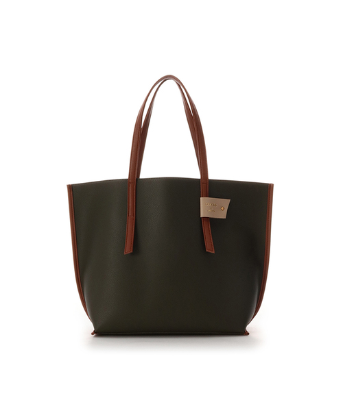 COLORS & chouette（カラーズアンドシュエット）の「配色トートバッグ（トートバッグ・レディース・ライトブルー/ブラック/グレー/ピンク/レッド/ベージュ/キャメル/カーキ/ネイビー・FREE）」の20枚目の写真