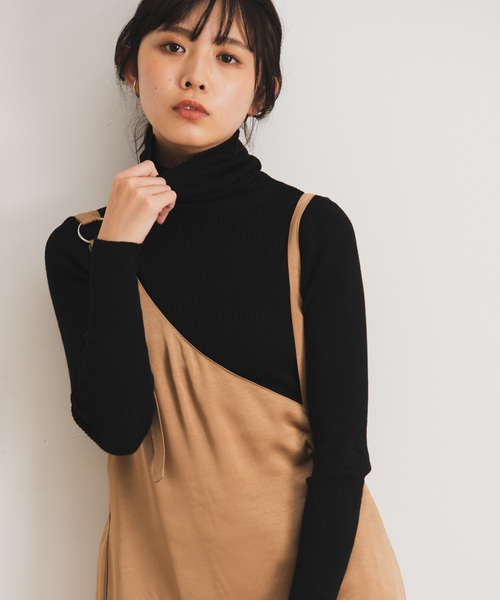 Aunt Marie's（アントマリーズ）の「AUNT MARIE'S ハイネックニットトップス（ニット/セーター・レディース・ブラック/ブラウン/ナチュラル/マスタード・FREE）」の16枚目の写真
