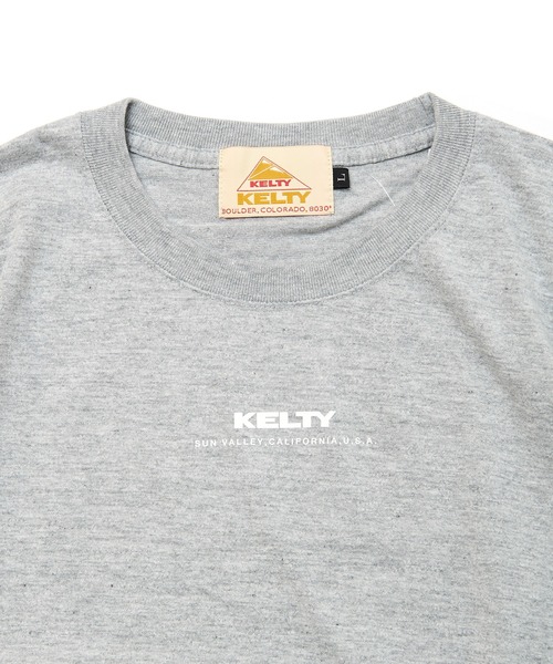 KELTY(ケルティ)の「KELTY / ミニロゴ ロングスリーブTシャツ(Tシャツ/カットソー・メンズ・ミックスグレー・S/M/L)」の5枚目の写真