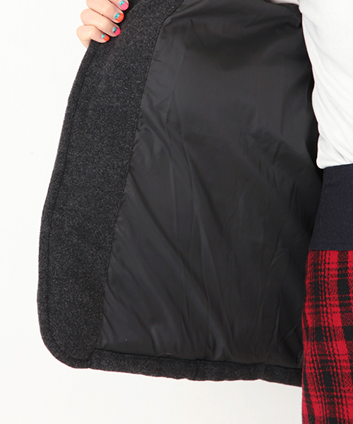 Ray BEAMS（レイビームス）の「DANTON×Ray BEAMS / 別注 モッサダウンジャケット（ダウンジャケット/コート・レディース・チャコールグレー/キャメル/ネイビー・36/34）」の15枚目の写真