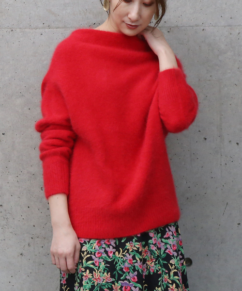 新品未使用❣️定価2.2万円 Liesse ラクーンボートネックプルオーバーニット 新品未使用❣️定価2.2万円 Liesse ラクーンボートネックプル