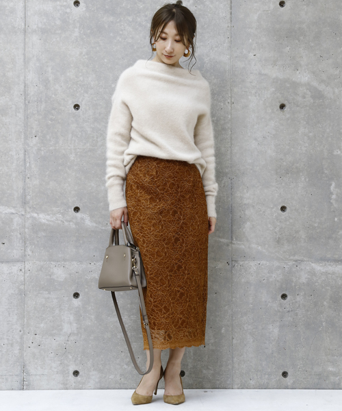 Liesse（リエス）の「ラクーンボートネックプルオーバー（ニット