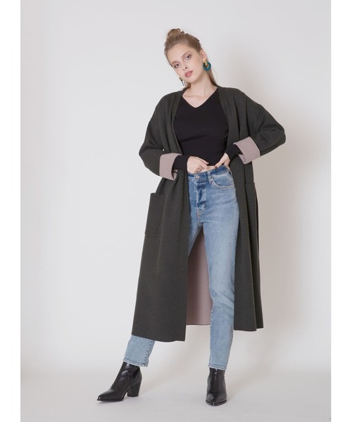 MIELI INVARIANT（ミエリインヴァリアント）の「ブロードニットトップス（ニット/セーター・レディース・ホワイト/ブラック/レッド・FREE）」の9枚目の写真