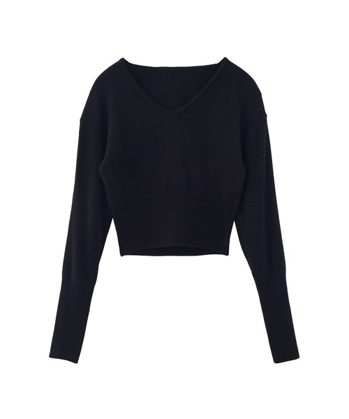 MIELI INVARIANT（ミエリインヴァリアント）の「ブロードニットトップス（ニット/セーター・レディース・ホワイト/ブラック/レッド・FREE）」の6枚目の写真