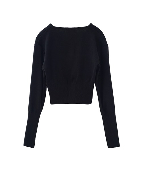 MIELI INVARIANT（ミエリインヴァリアント）の「ブロードニットトップス（ニット/セーター・レディース・ホワイト/ブラック/レッド・FREE）」の13枚目の写真