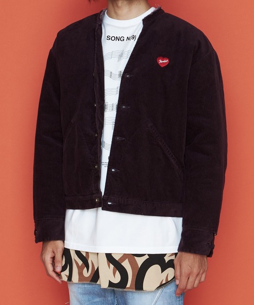 ナンバーナイン　コーデュロイ　ジャケット NUMBER (N)INE ジャケット ノーカラージャケット CORDUROY