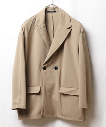 Bling Leads | 【Bk】梨地ルーズダブルテーラード(テーラードジャケット)