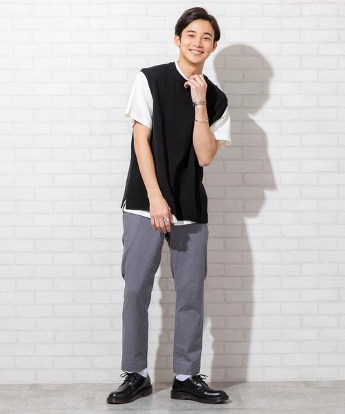 coen（コーエン）の「リネンレーヨンストレッチイージーパンツ（その他パンツ・メンズ・ベージュ/ブラック/グレー・LARGE/MEDIUM/SMALL/X-LARGE）」の5枚目の写真