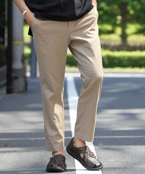 coen（コーエン）の「リネンレーヨンストレッチイージーパンツ（その他パンツ・メンズ・ベージュ/ブラック/グレー・LARGE/MEDIUM/SMALL/X-LARGE）」の21枚目の写真