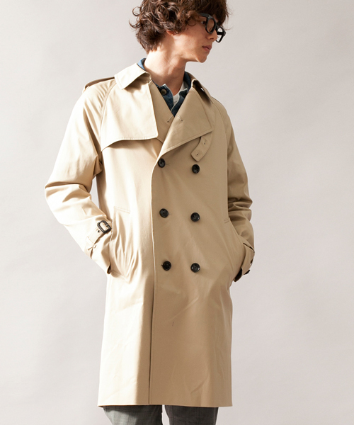 BEAUTY&YOUTH UNITED ARROWS(ビューティーアンドユースユナイテッドアローズ)の「BY ∴ ギャバ トレンチ コート ◆(トレンチコート・メンズ・ベージュ/ネイビー・X-LARGE/MEDIUM/SMALL/LARGE)」の3枚目の写真