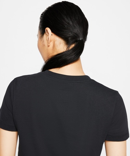 NIKE（ナイキ）の「ナイキ NIKE ウィメンズ アイコン クラッシュ Tシャツ（Tシャツ/カットソー・レディース・パープル/ブラック×ピンク・S/M/L/XL）」の5枚目の写真
