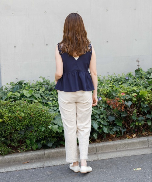 flower（フラワー）の「ボタニカルビスチェ（タンクトップ・レディース・ベージュ/ネイビー・FREE）」の6枚目の写真