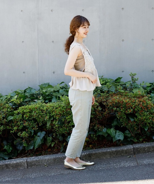 flower（フラワー）の「ボタニカルビスチェ（タンクトップ・レディース・ベージュ/ネイビー・FREE）」の16枚目の写真