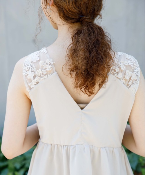 flower（フラワー）の「ボタニカルビスチェ（タンクトップ・レディース・ベージュ/ネイビー・FREE）」の19枚目の写真