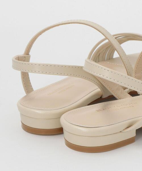 BEAUTY&YOUTH UNITED ARROWS（ビューティーアンドユースユナイテッドアローズ）の「BY コードストラップサンダル о（サンダル・レディース・シルバー/ナチュラル/ブラック・35h/36/37h/38/36h/37）」の4枚目の写真