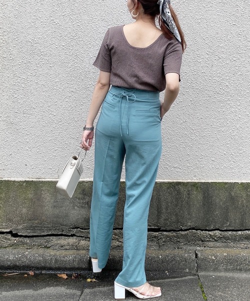 archives（アルシーヴ）の「2wayジャガードTee（シャツ/ブラウス・レディース・ブラウン/グリーン/パープル/アイボリー・MEDIUM）」の13枚目の写真