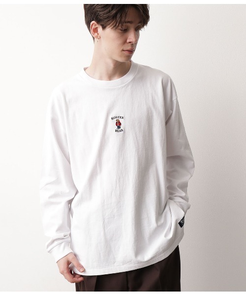ROSTER・INFIELDER DESIGN(ロスターインフィールダーデザイン)の「ROSTER BEAR別注ロンTEE(Tシャツ/カットソー・メンズ・ホワイト/ラベンダー/ブラック・M/L)」の8枚目の写真