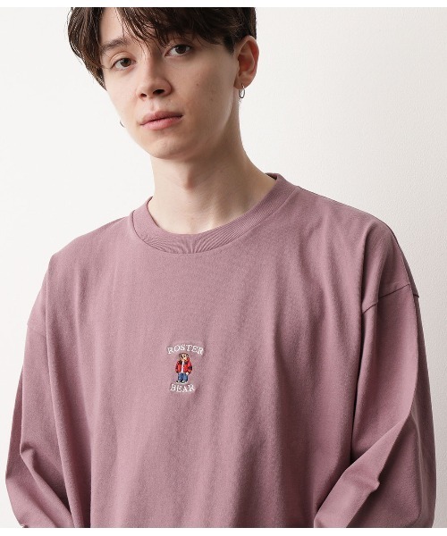 ROSTER・INFIELDER DESIGN(ロスターインフィールダーデザイン)の「ROSTER BEAR別注ロンTEE(Tシャツ/カットソー・メンズ・ホワイト/ラベンダー/ブラック・M/L)」の15枚目の写真