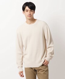 THE SHOP TK  | ◆両畦コットン（綿）混ニット(ニット/セーター)