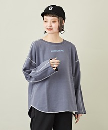 CUBE SUGAR（キューブシュガー）の「裏起毛 裏毛 スウェット ボートネック（スウェット）」