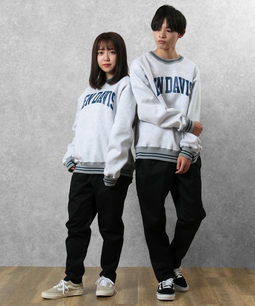 BEN DAVIS（ベンデイビス）の「【BEN DAVIS/ベンデイビス】カレッジ風ロゴプリント ライン入り スウェット/トレーナー（スウェット・メンズ・オートミール/ブラック/ベージュ・XL/L/M）」の20枚目の写真