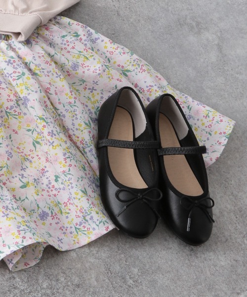 GLOBAL WORK（グローバルワーク）の「【キッズ】撥水らくっションシューズ/925305（バレエシューズ・キッズ・ブラック系その他/ブラック/ホワイト系その他・16cm/17cm/18cm/19cm/20cm/21cm）」の3枚目の写真