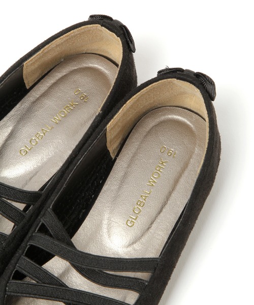 GLOBAL WORK（グローバルワーク）の「【キッズ】撥水らくっションシューズ/925305（バレエシューズ・キッズ・ブラック系その他/ブラック/ホワイト系その他・16cm/17cm/18cm/19cm/20cm/21cm）」の12枚目の写真