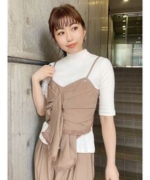 リボンビスチェセットトップス