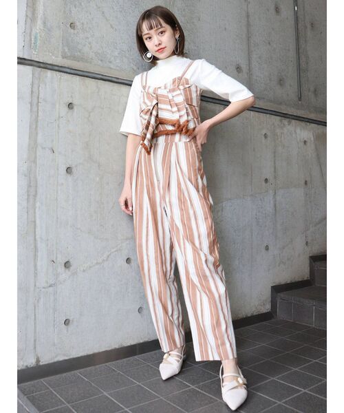 MURUA（ムルーア）の「リボンビスチェセットトップス（Tシャツ/カットソー・レディース・ブラック/ベージュ/その他1・FREE）」の12枚目の写真