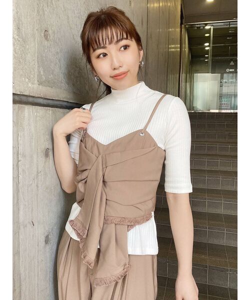 MURUA（ムルーア）の「リボンビスチェセットトップス（Tシャツ/カットソー・レディース・ブラック/ベージュ/その他1・FREE）」の18枚目の写真