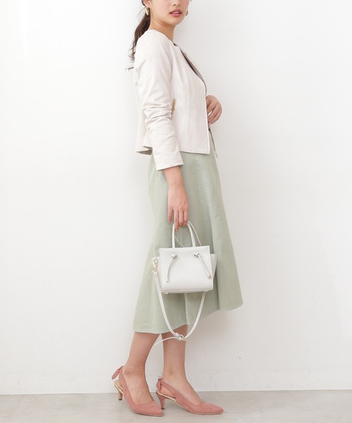 プロポーション ノーカラーフェイクスエードブルゾン S PROPORTION BODY DRESSING（プロポーションボディドレッシング