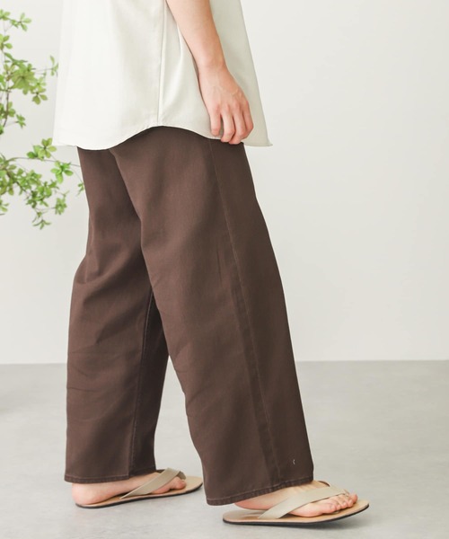 SENSE OF PLACE by URBAN RESEARCH（センスオブプレイスバイアーバンリサーチ）の「カラーワイドパンツ（その他パンツ・メンズ・ライトブルー/ライトベージュ/ブラウン/アイボリー/チャコールグレー/ライトカーキ・LARGE/MEDIUM）」の9枚目の写真