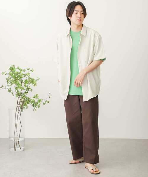 SENSE OF PLACE by URBAN RESEARCH（センスオブプレイスバイアーバンリサーチ）の「カラーワイドパンツ（その他パンツ・メンズ・ライトブルー/ライトベージュ/ブラウン/アイボリー/チャコールグレー/ライトカーキ・LARGE/MEDIUM）」の10枚目の写真