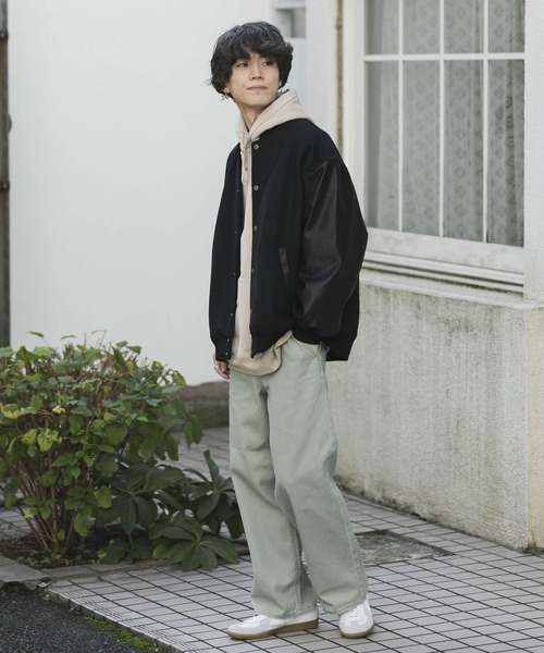 SENSE OF PLACE by URBAN RESEARCH（センスオブプレイスバイアーバンリサーチ）の「カラーワイドパンツ（その他パンツ・メンズ・ライトブルー/ライトベージュ/ブラウン/アイボリー/チャコールグレー/ライトカーキ・LARGE/MEDIUM）」の14枚目の写真