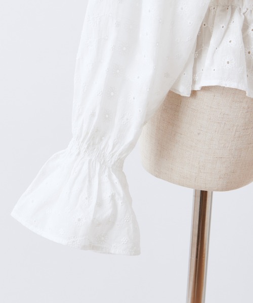 one after another NICE CLAUP（ワンアフターアナザーナイスクラップ）の「マスク付きコットンレースブラウス（シャツ/ブラウス・レディース・ブラック/オフホワイト/アイボリー・FREE）」の21枚目の写真