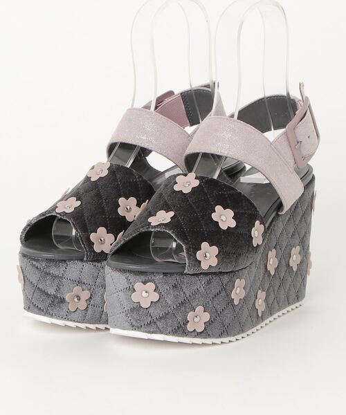 セール ブランド古着 花柄ヒールサンダル サンダル Merry Jenny メリージェニー のファッション通販 Zozoused