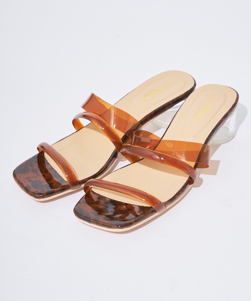 Chico（チコ）の「【WEB限定/XLサイズあり】クリアベルトサークルヒールサンダル/クリアヒール（サンダル・レディース・ミント/ブラウン/クリア・MEDIUM/X-LARGE/LARGE/SMALL）」の10枚目の写真