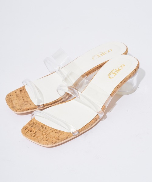 Chico（チコ）の「【WEB限定/XLサイズあり】クリアベルトサークルヒールサンダル/クリアヒール（サンダル・レディース・ミント/ブラウン/クリア・MEDIUM/X-LARGE/LARGE/SMALL）」の12枚目の写真