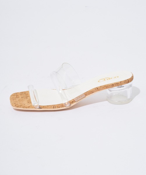 Chico（チコ）の「【WEB限定/XLサイズあり】クリアベルトサークルヒールサンダル/クリアヒール（サンダル・レディース・ミント/ブラウン/クリア・MEDIUM/X-LARGE/LARGE/SMALL）」の14枚目の写真