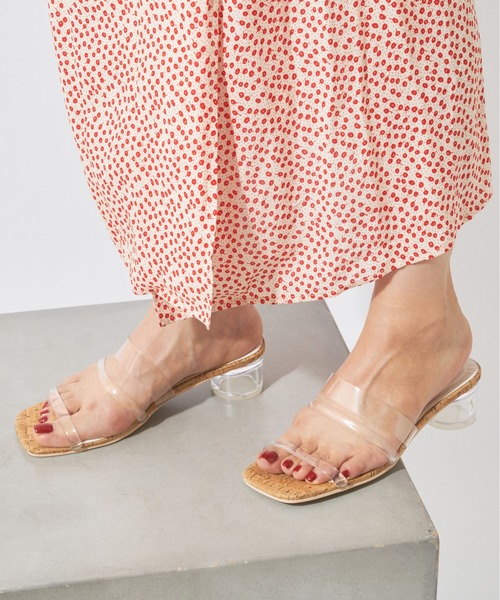 Chico（チコ）の「【WEB限定/XLサイズあり】クリアベルトサークルヒールサンダル/クリアヒール（サンダル・レディース・ミント/ブラウン/クリア・MEDIUM/X-LARGE/LARGE/SMALL）」の21枚目の写真