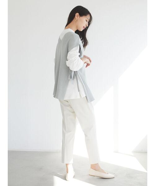 Sugar spoon(シュガースプーン)の「・SUGAR SPOON SET2点ロンT×リブベスト*(ベスト・レディース・ピンク/ミント/イエロー/アイボリー・FREE)」の11枚目の写真