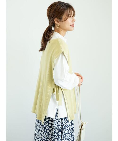 Sugar spoon(シュガースプーン)の「・SUGAR SPOON SET2点ロンT×リブベスト*(ベスト・レディース・ピンク/ミント/イエロー/アイボリー・FREE)」の19枚目の写真