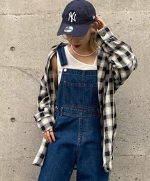 WEGO | WEGO/【2点セット】アシメタンクセットチェックビッグシルエットシャツ(シャツ/ブラウス)